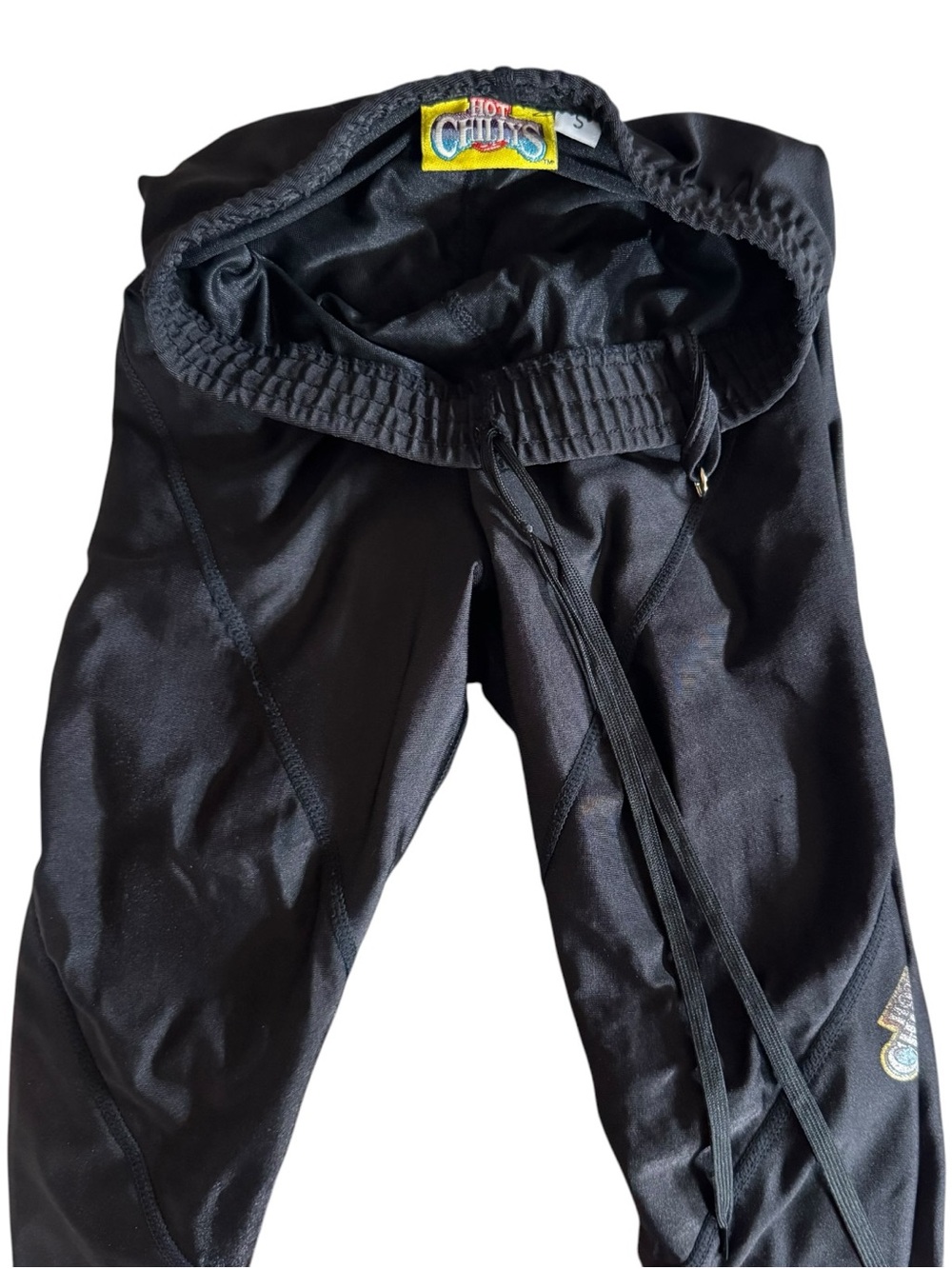 Vintage Hot Chilly’s Black Thermal Base Layer Leggings Pants Size Small